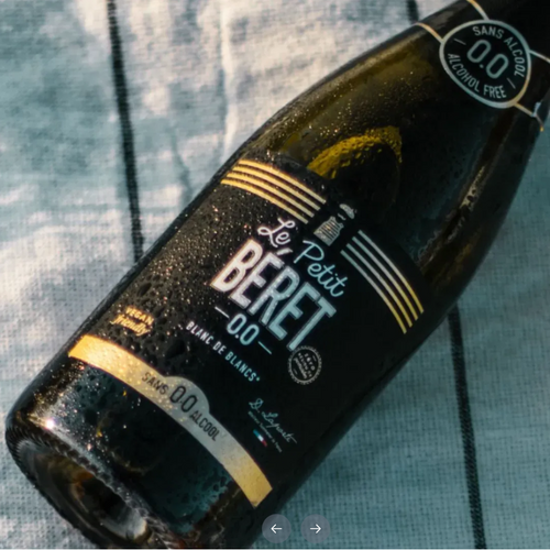 Le Petit Beret Blanc De Blancs Sparkling Non-Alcoholic Wine (0.0%, France)