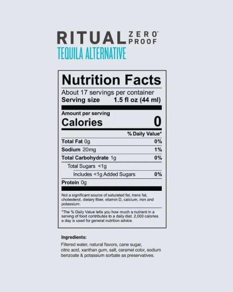 Ritual Zero Proof Tequila