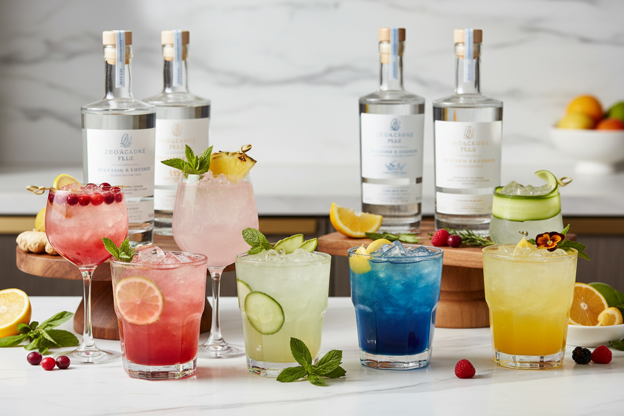 Vibrant non-alcoholic beverages hero image